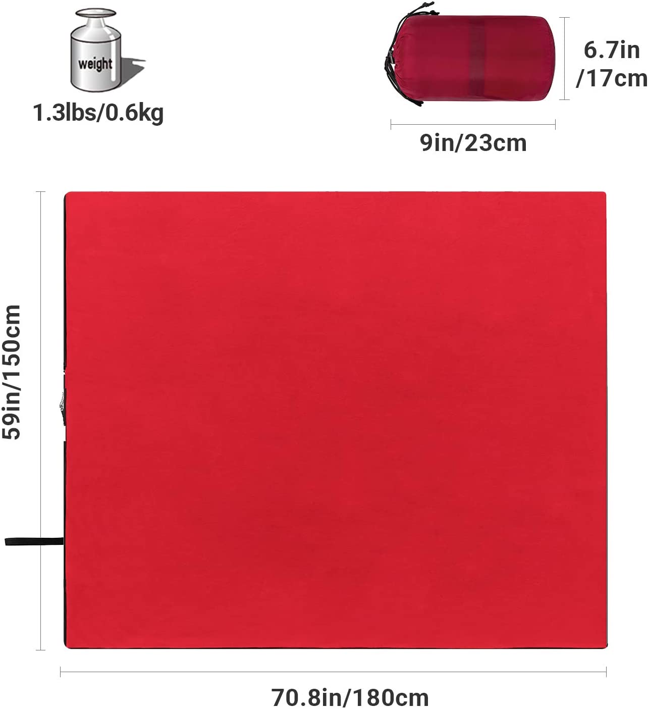 kingcamp-multi-purpose-fleece-sleeping-bag-liner-blanket-lightweight-and-warm image 6