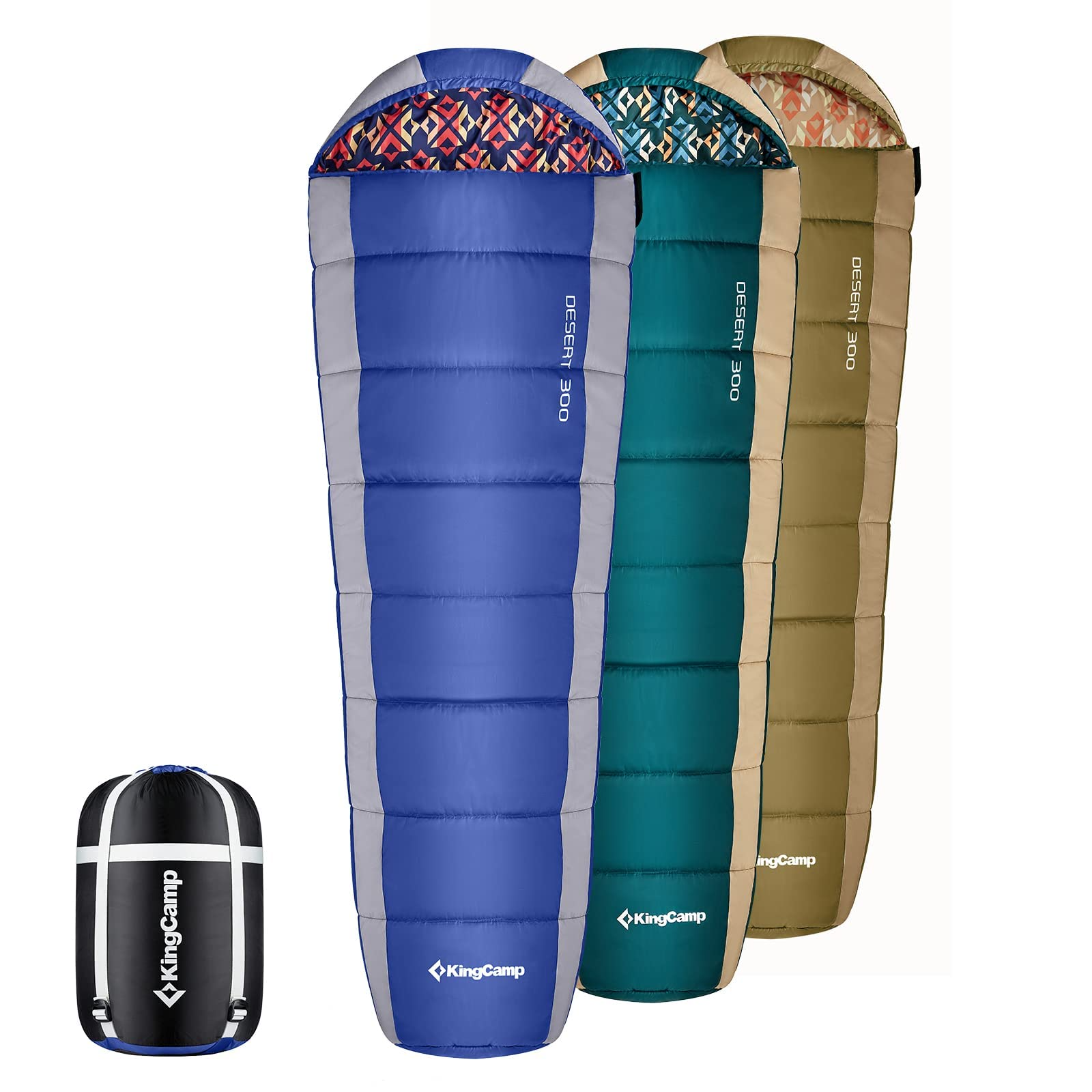 kingcamp-mummy-3-seasons-sleeping-bags-desert-300-series-water-resistant-double- image 1