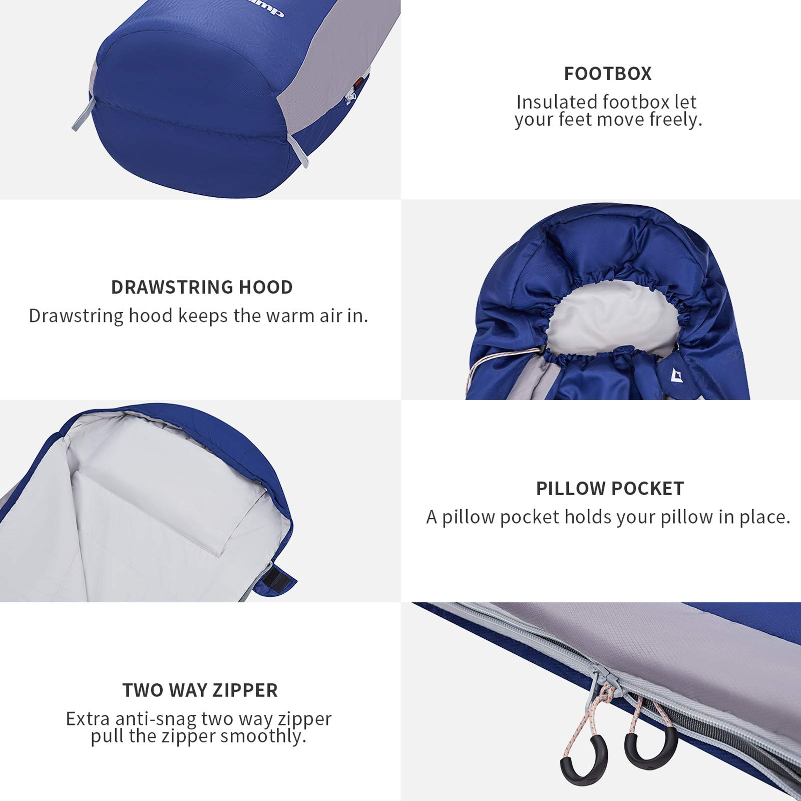kingcamp-mummy-ultralight-backpacking-sleeping-bags-210t-polyester-packable-for- image 5