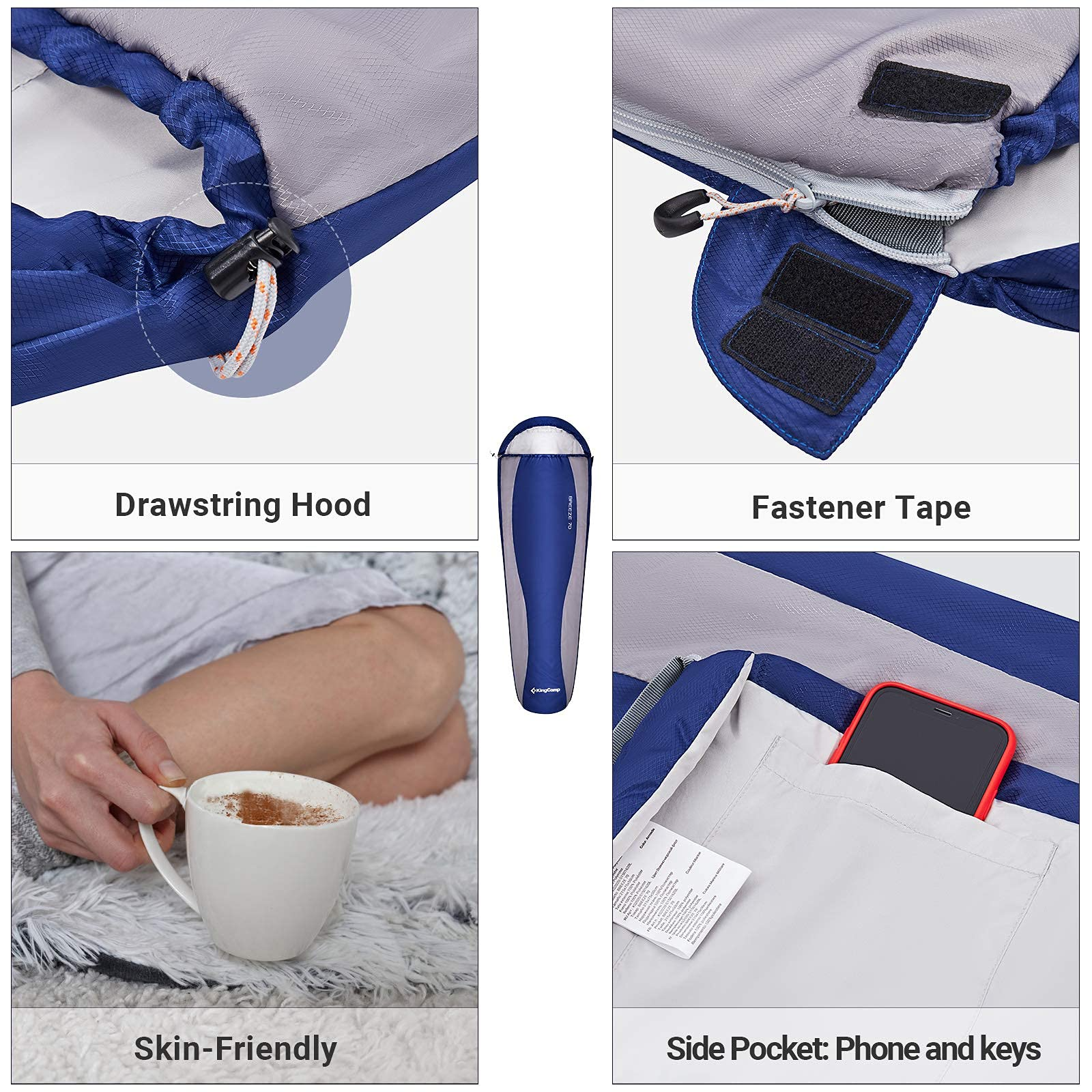 kingcamp-mummy-ultralight-backpacking-sleeping-bags-210t-polyester-packable-for- image 7