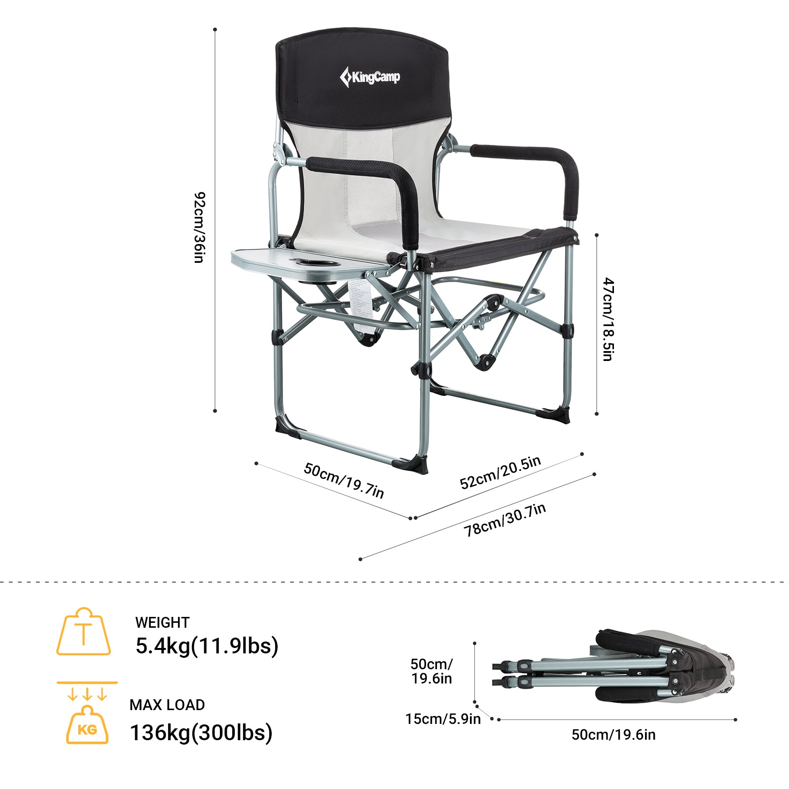 kingcamp-mesh-folding-camping-chair image 2