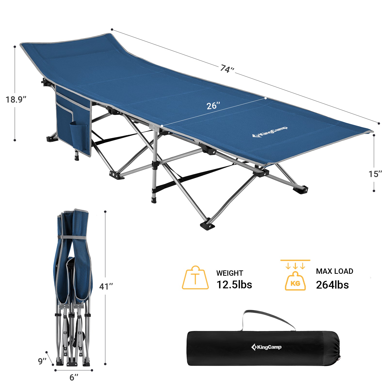 kingcamp-oversized-heavy-duty-camping-cot image 4