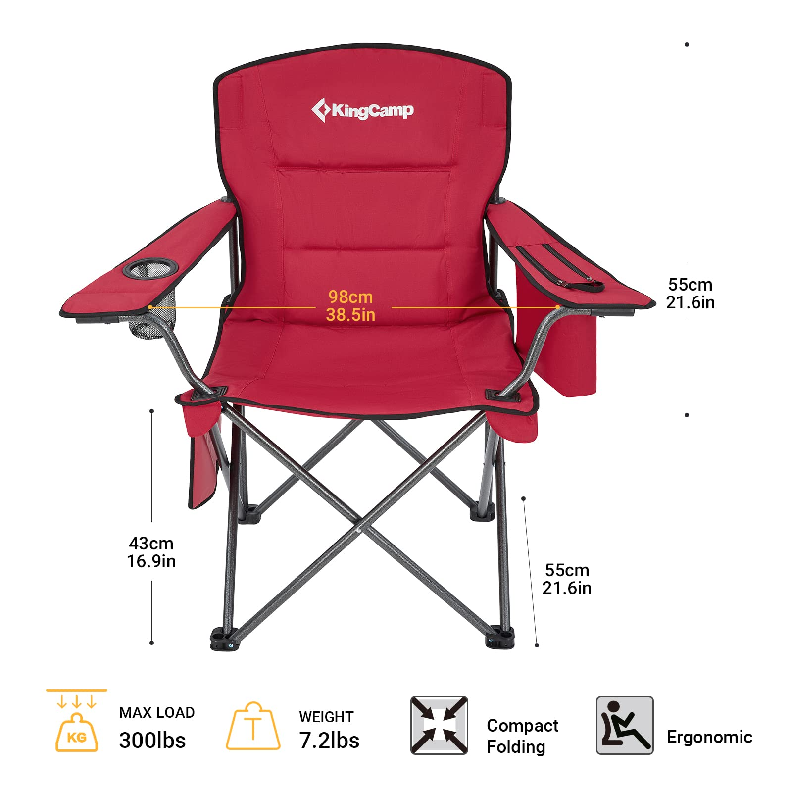 kingcamp-oversized-padded-arm-chair-with-cooler-600d-oxford-fabric-steel-frame image 8