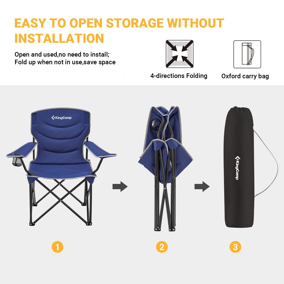 kingcamp-oversized-portable-lawn-chair-heavy-duty-folding-camping-chair image 8