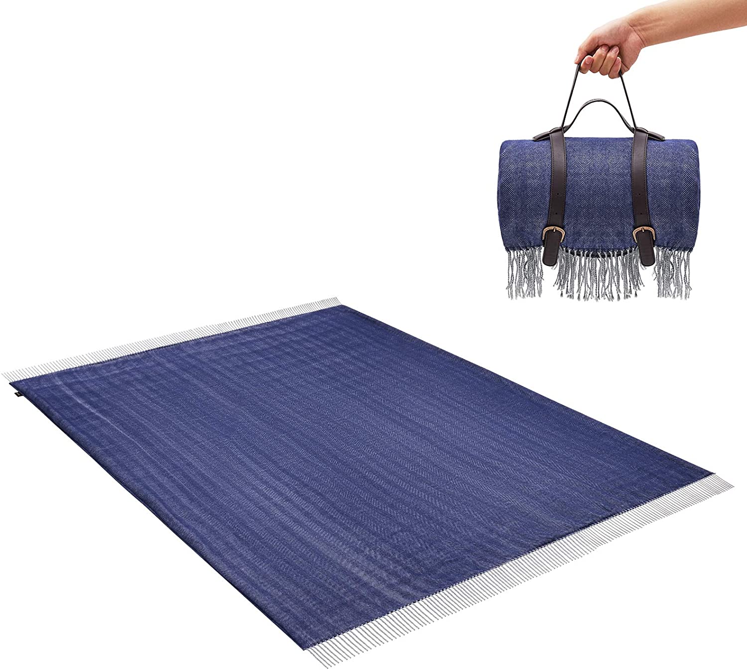 kingcamp-extra-large-outdoor-camping-blanket-3-layer-picnic-beach-blanket image 2