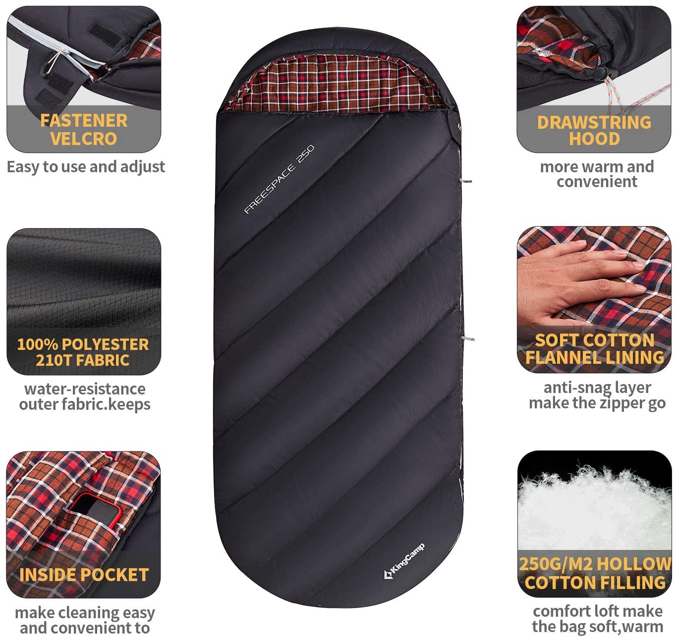 kingcamp-plus-size-3-4-season-sleeping-bag image 8