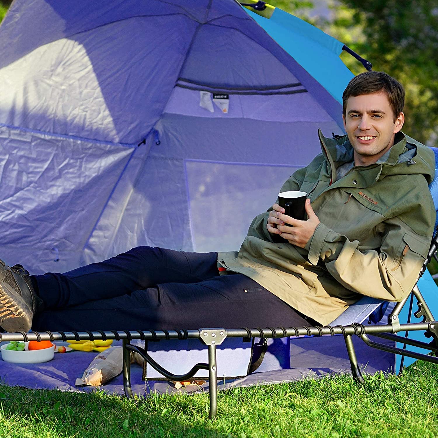 kingcamp-pop-up-beach-tent-3-4-person-automatic-sun-shelter-with-upf50-silver-co image 5