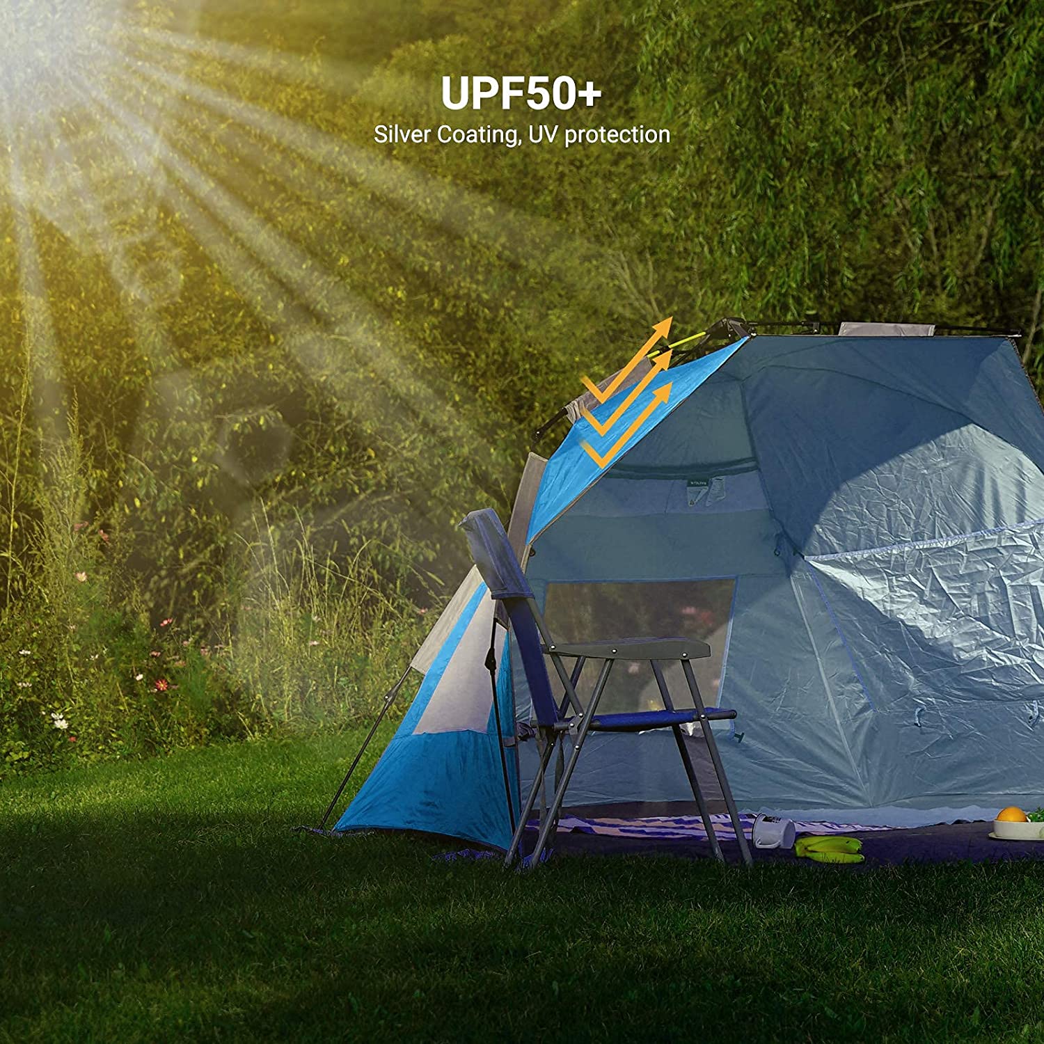 kingcamp-pop-up-beach-tent-3-4-person-automatic-sun-shelter-with-upf50-silver-co image 7