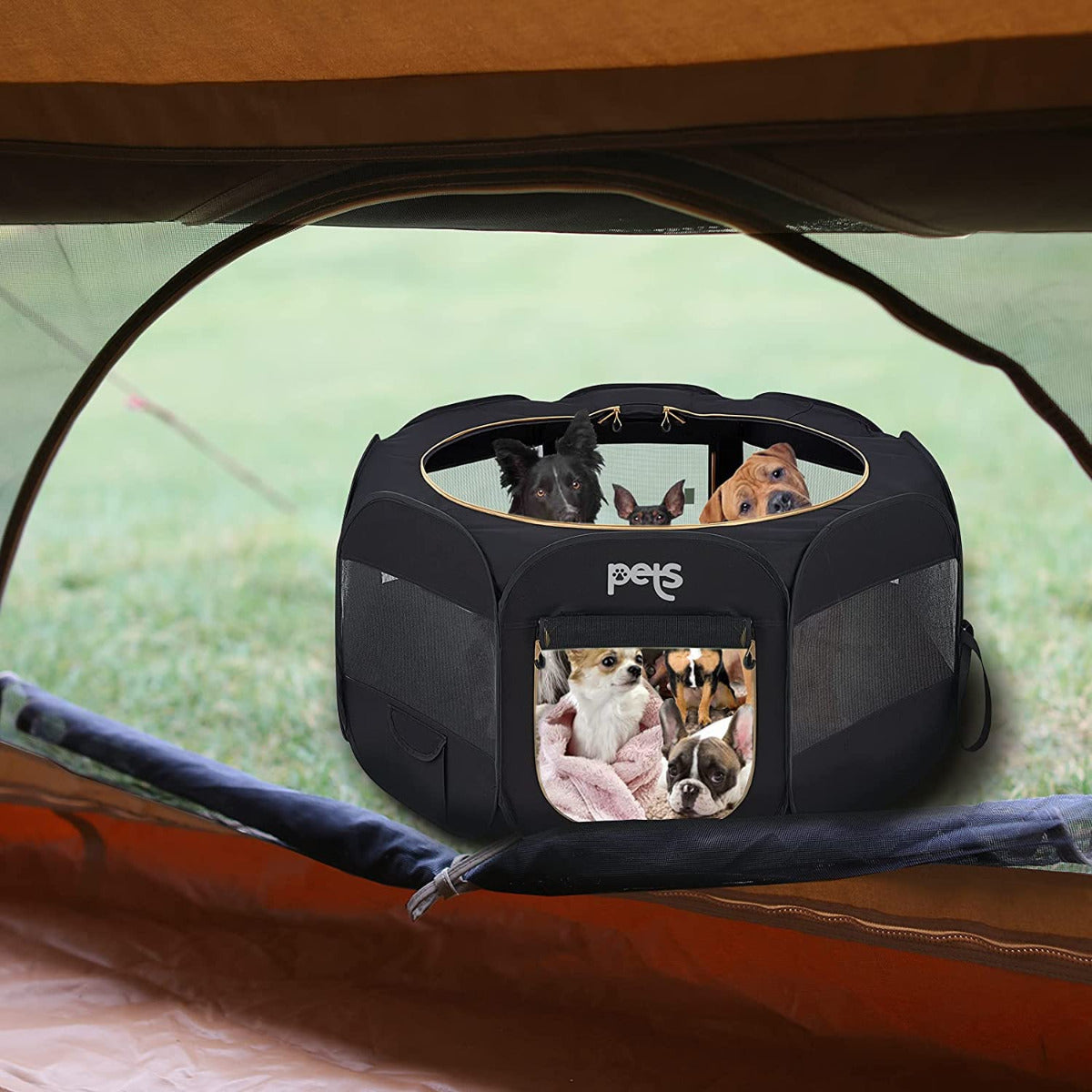 kingcamp-pets-portable-pet-playpen-folding-dog-tent-with-carry-bag image 7