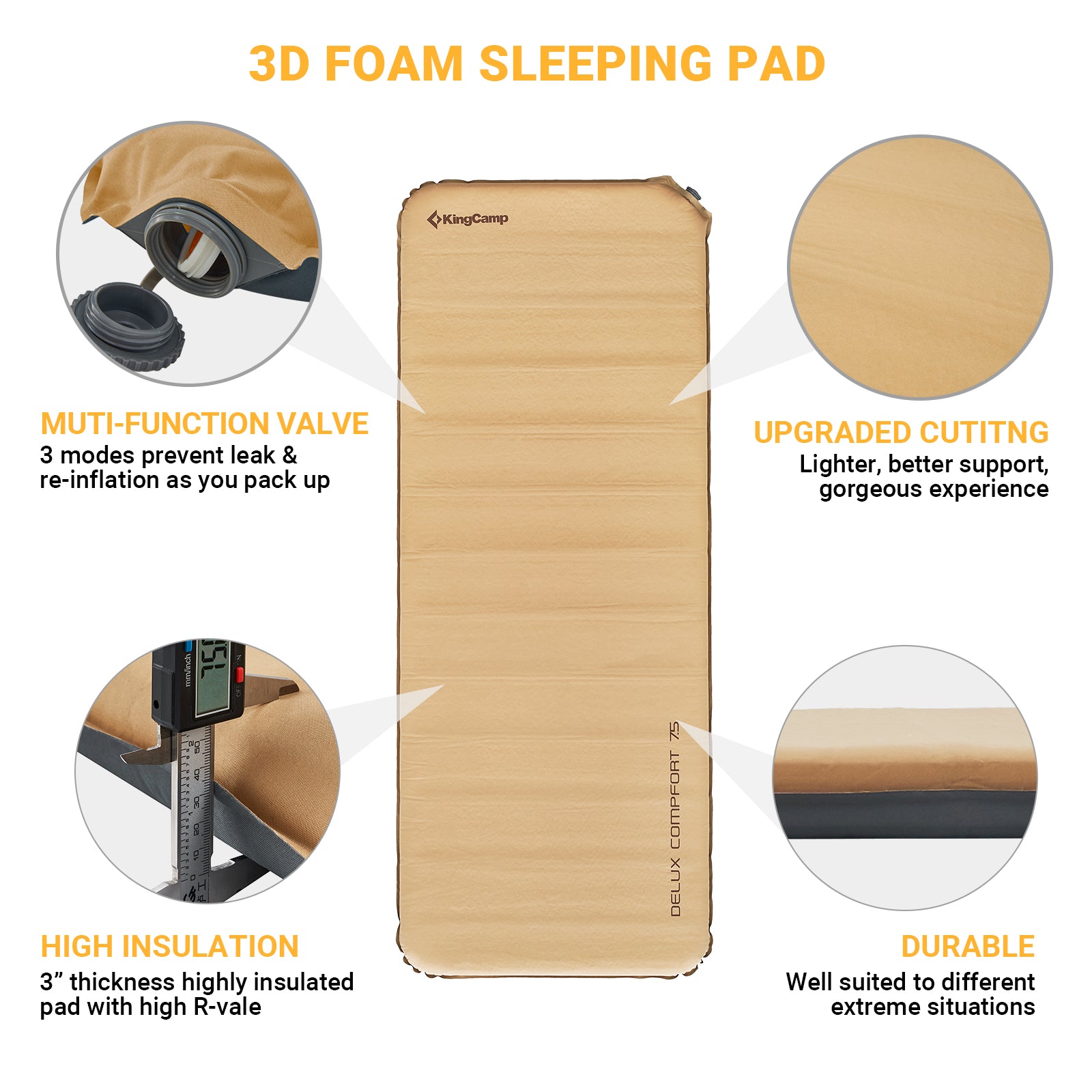 kingcamp-single-self-inflating-sleeping-pad image 6