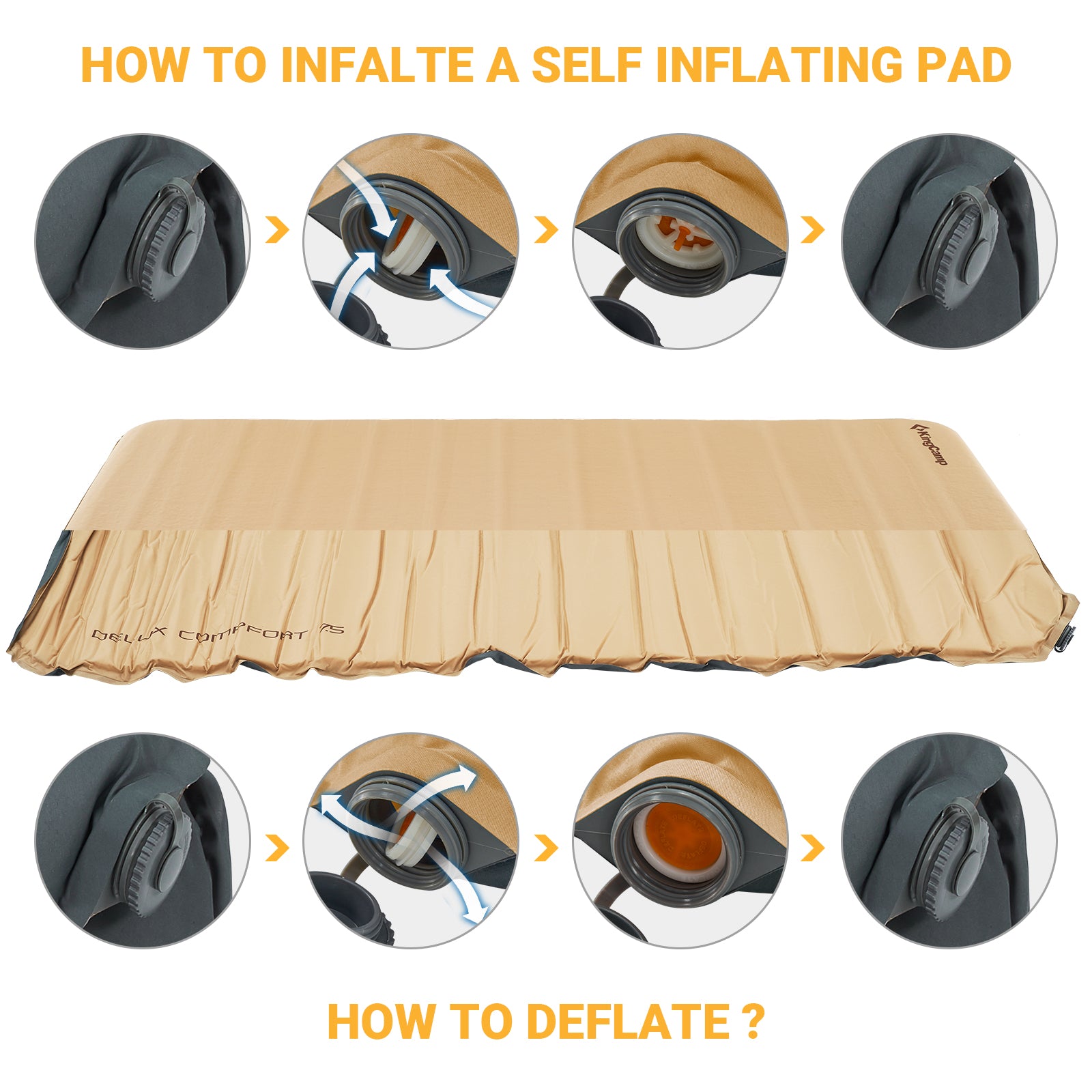 kingcamp-single-self-inflating-sleeping-pad image 8