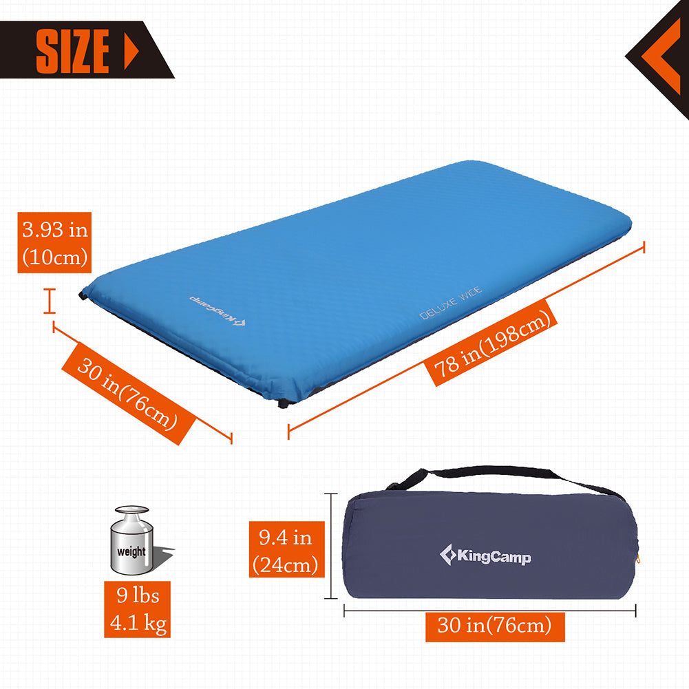 kingcamp-single-self-inflating-wide-sleeping-pad image 3