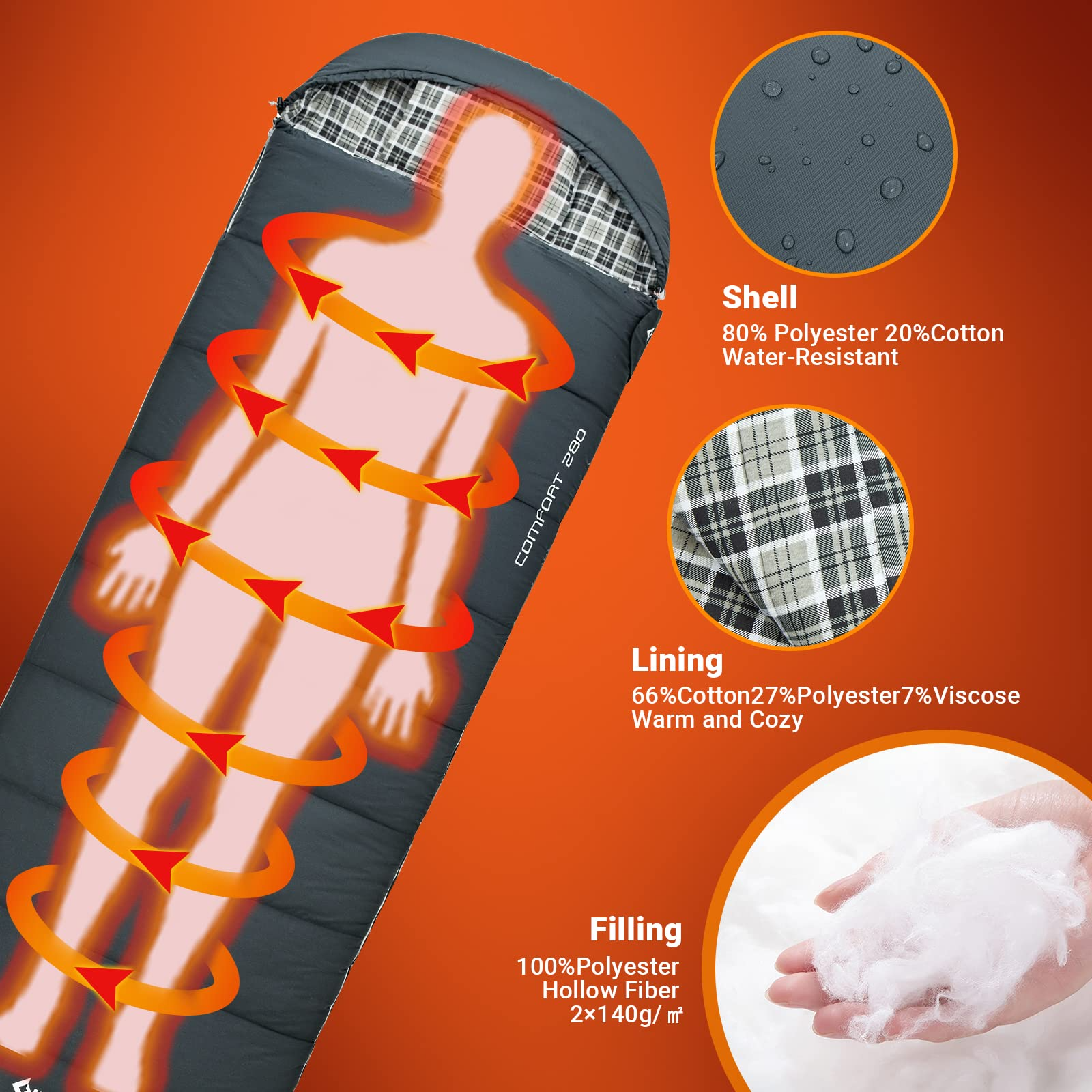 kingcamp-sports-hunter-sleeping-bag-single-or-double-3-season-synthetic-for-camp image 7