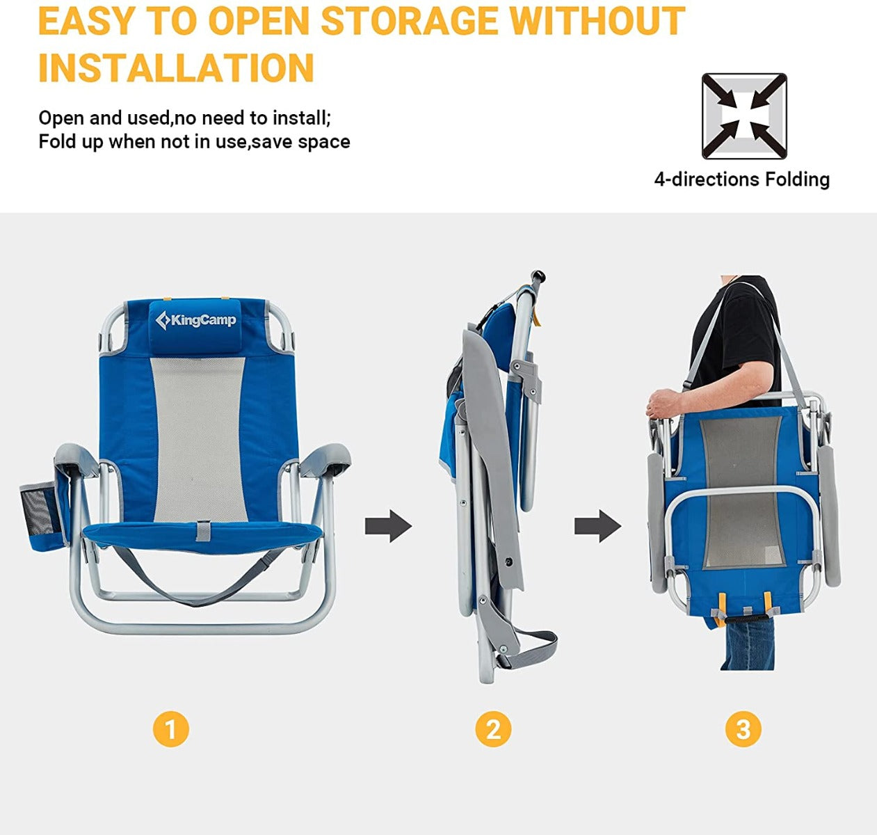 kingcamp-low-sling-folding-beach-chair image 4