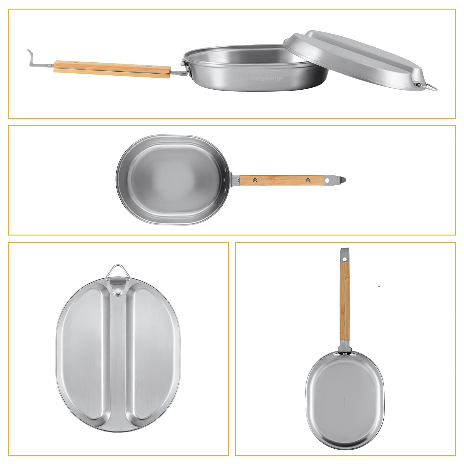 kingcamp-stainless-steel-portable-food-container-mess-kit image 5