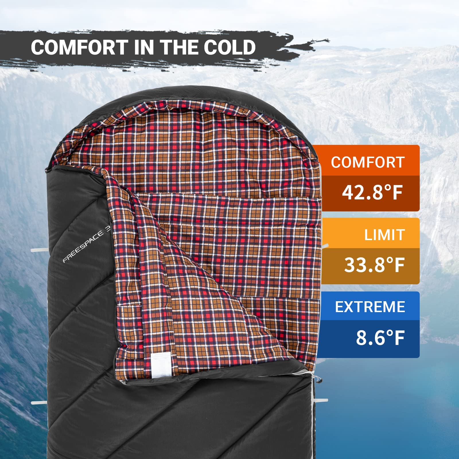 kingcamp-youth-extra-wide-sleeping-bag image 5