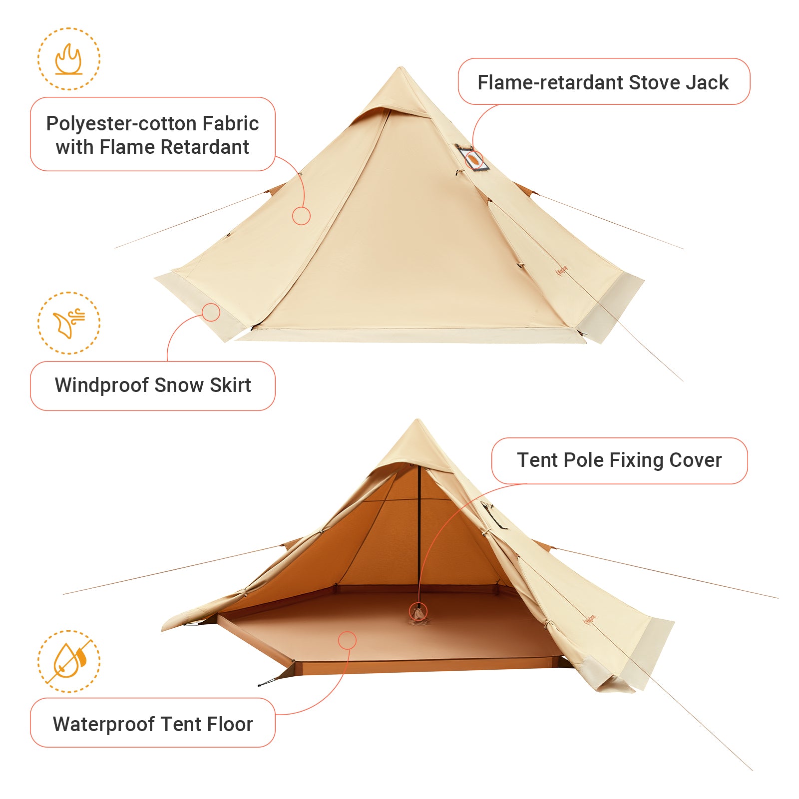 kingcamp-torino-4-season-waterproof-tipi-tent-with-stove-jack-1-2-person-hot-ten image 3