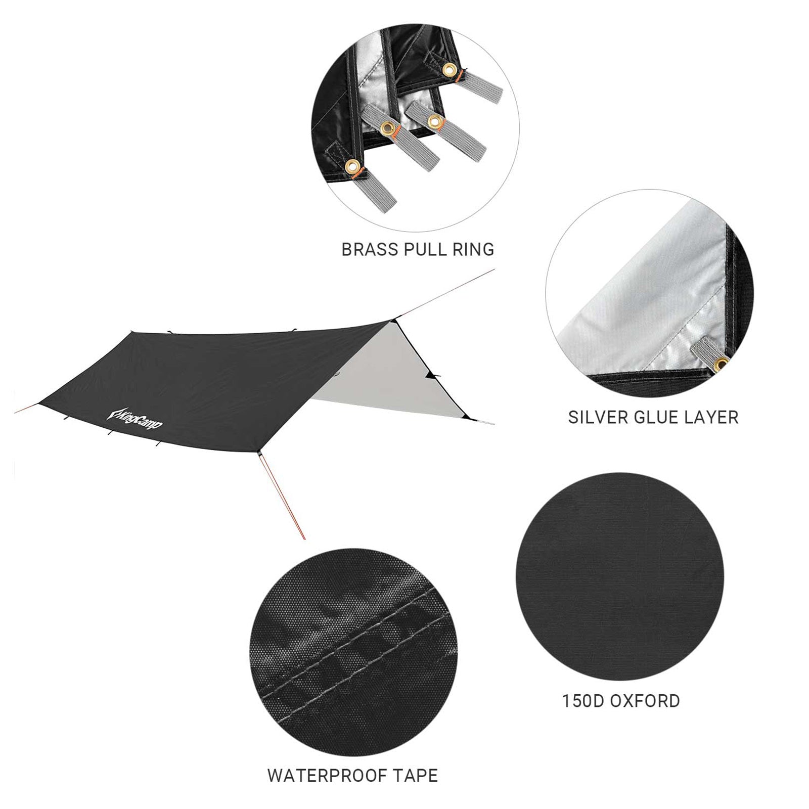 kingcamp-upf50-lightweight-tent-tarp-hammock-shade image 7