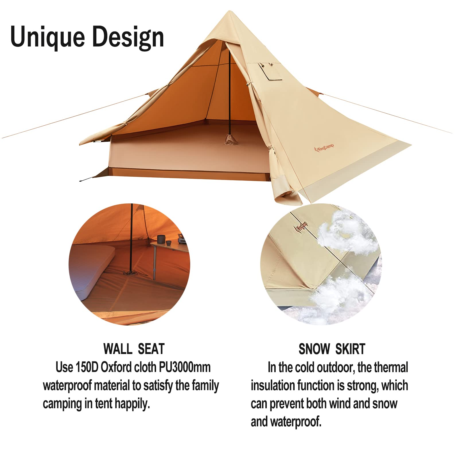 kingcamp-torino-4-season-waterproof-tipi-tent-with-stove-jack-1-2-person-hot-ten image 5