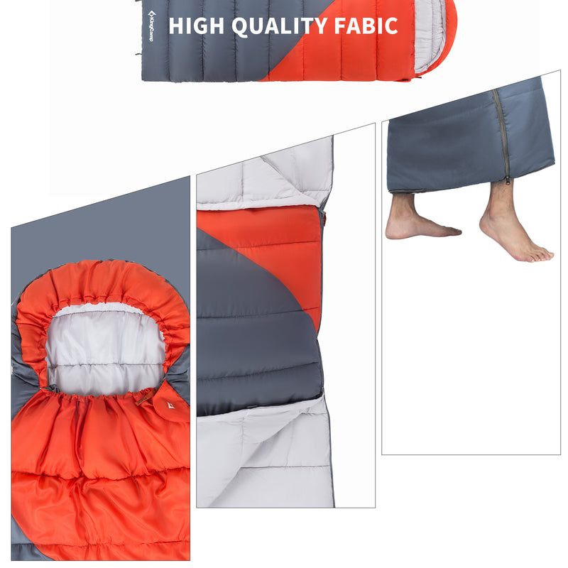 kingcamp-valley-330-hooded-rectangular-sleeping-bag image 7