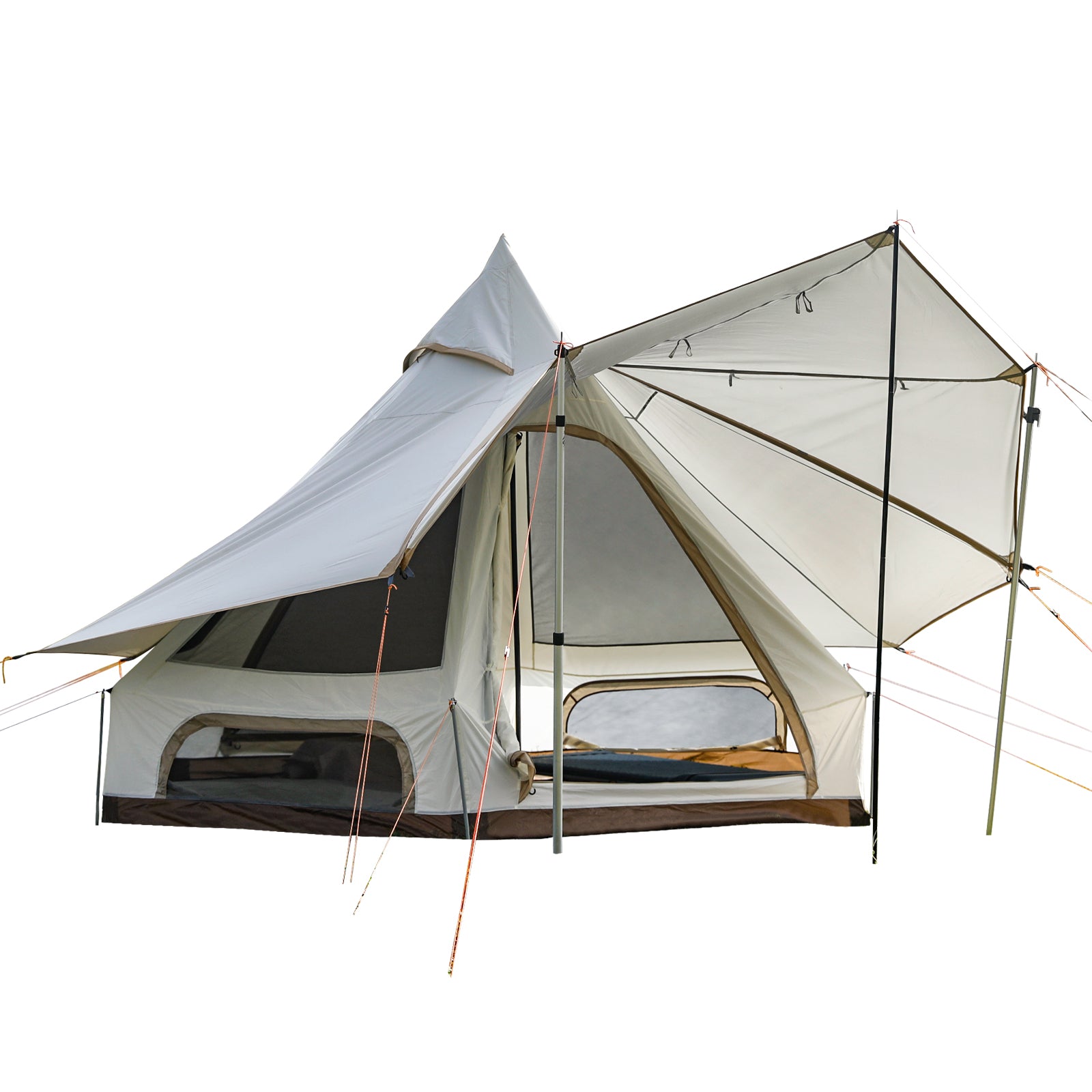 kingcamp-anizo-s-320-double-layered-teepee-tent-all-season-canvas-family-glampin image 1