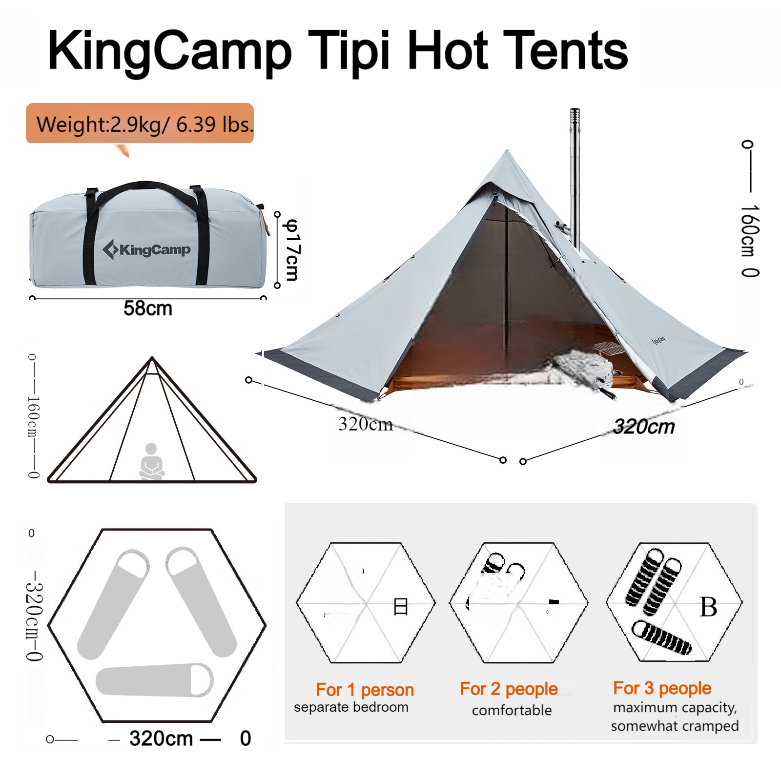 kingcamp-anizo-320-4-season-tipi-tent-with-stove-jack image 6