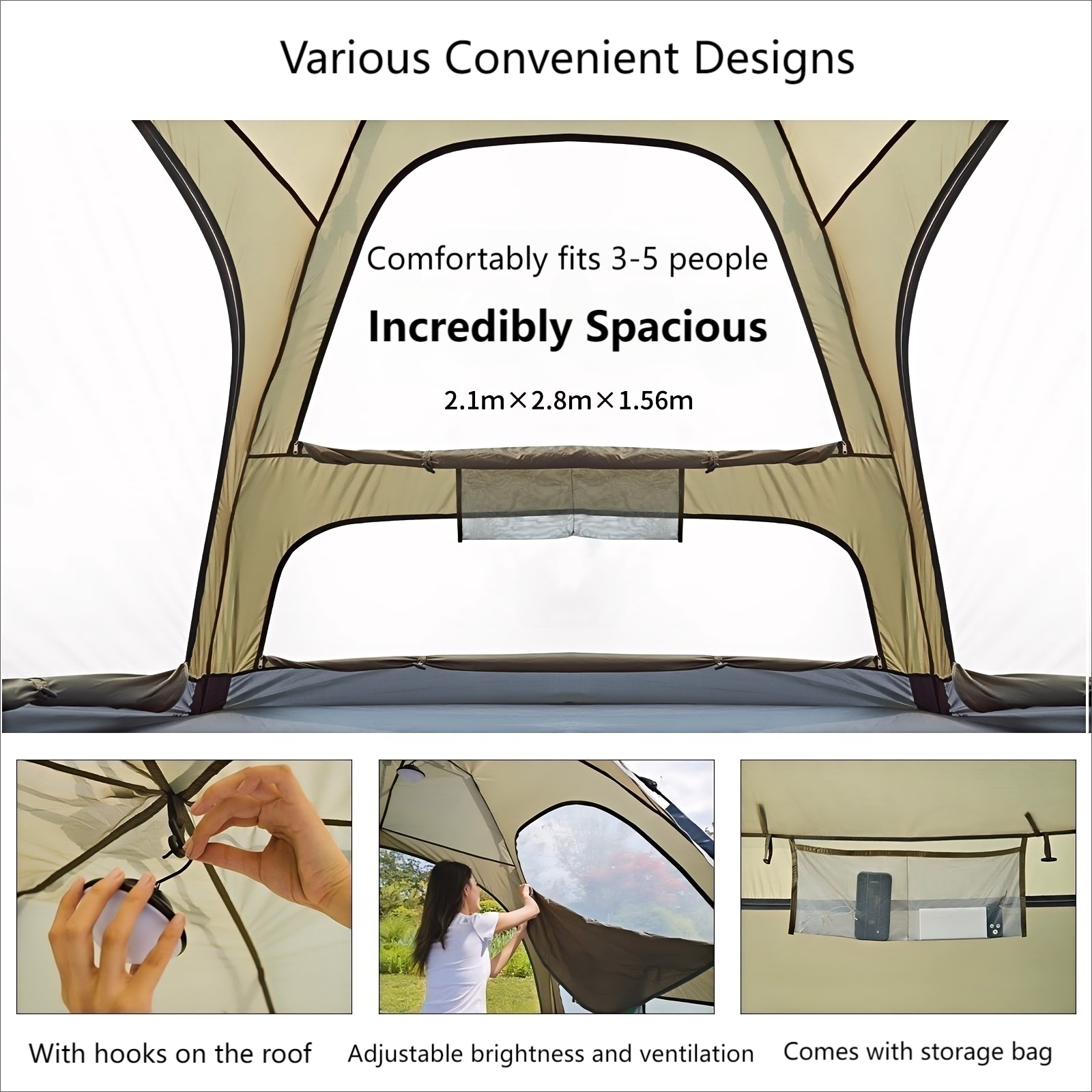 kingcamp-quick-open-5-person-pop-up-camping-tent-instant-setup-spacious-family-s image 4
