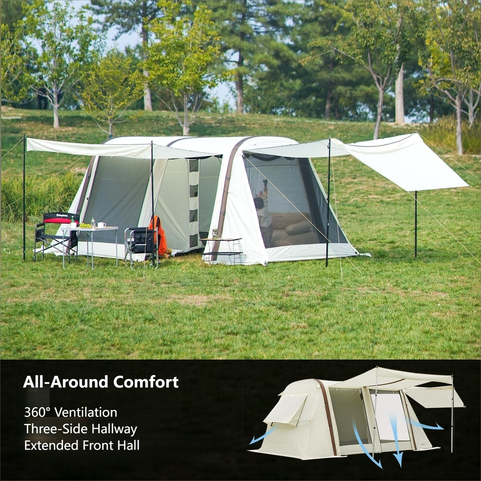 kingcamp-4-6-person-nuova-air-inflatable-camping-tent image 2