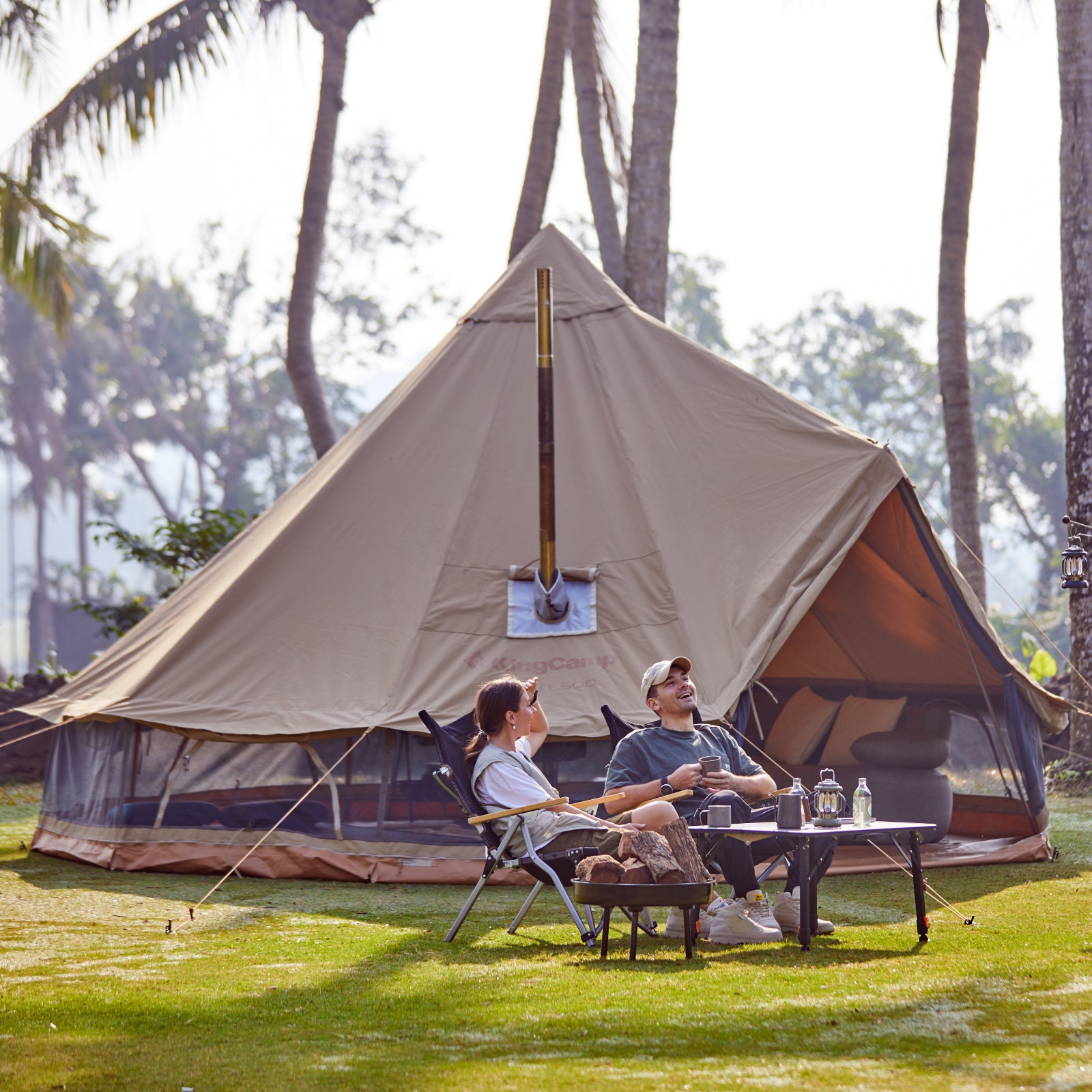 kingcamp-khan-340gsm-tc-canvas-4-season-bell-tent image 3