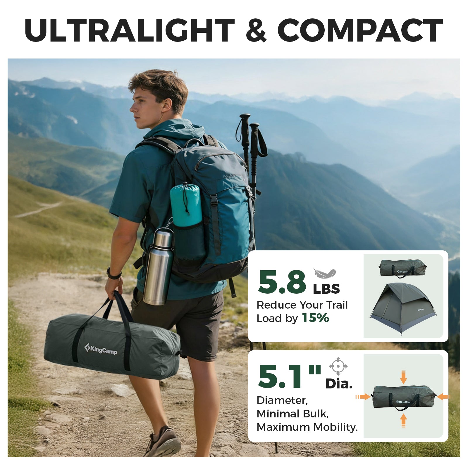 kingcamp-lightweight-2-person-backpacking-tent-fast-setup-value-for-beginners image 4