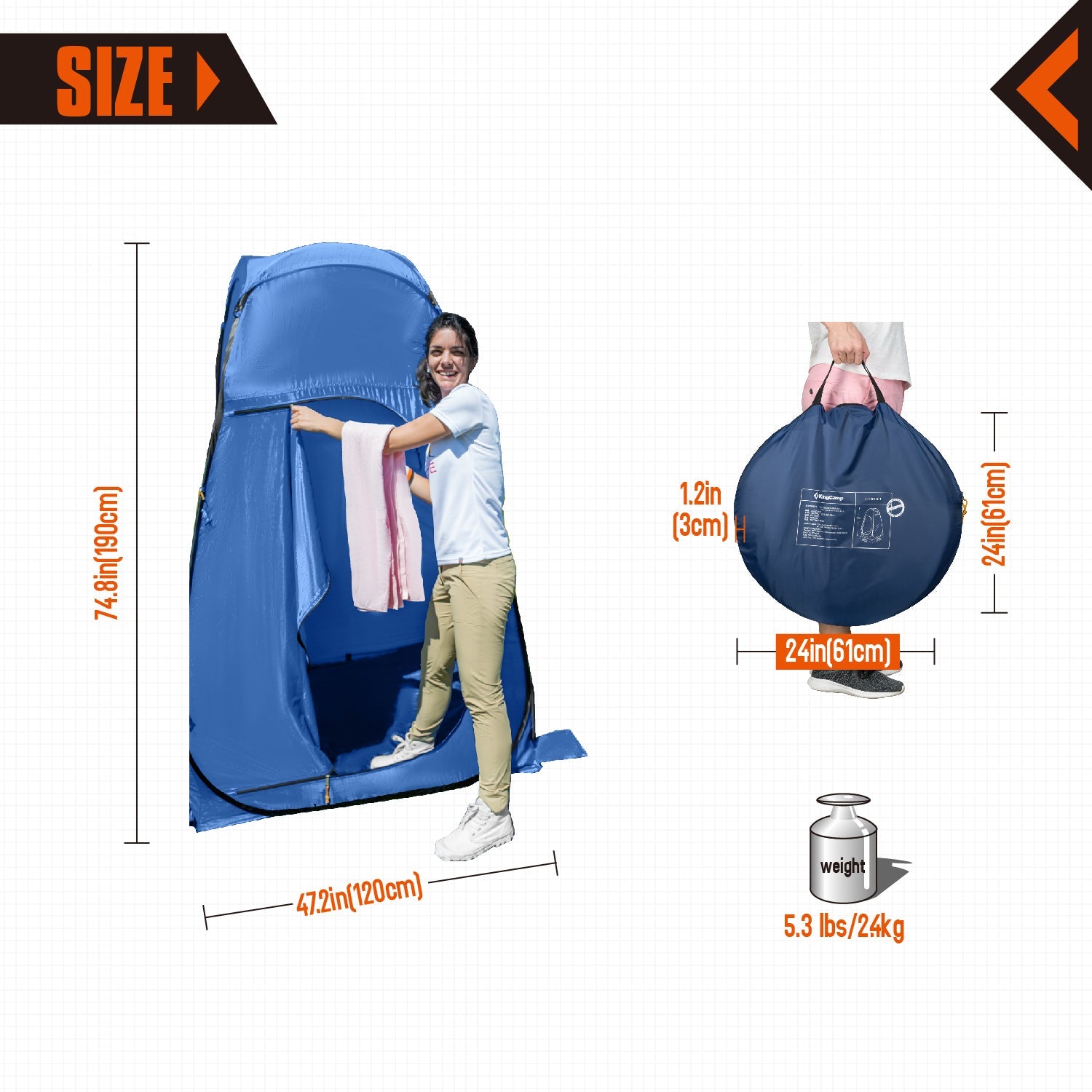kingcamp-como-portable-showers-privacy-tent-pop-up-design-quick-setup image 4