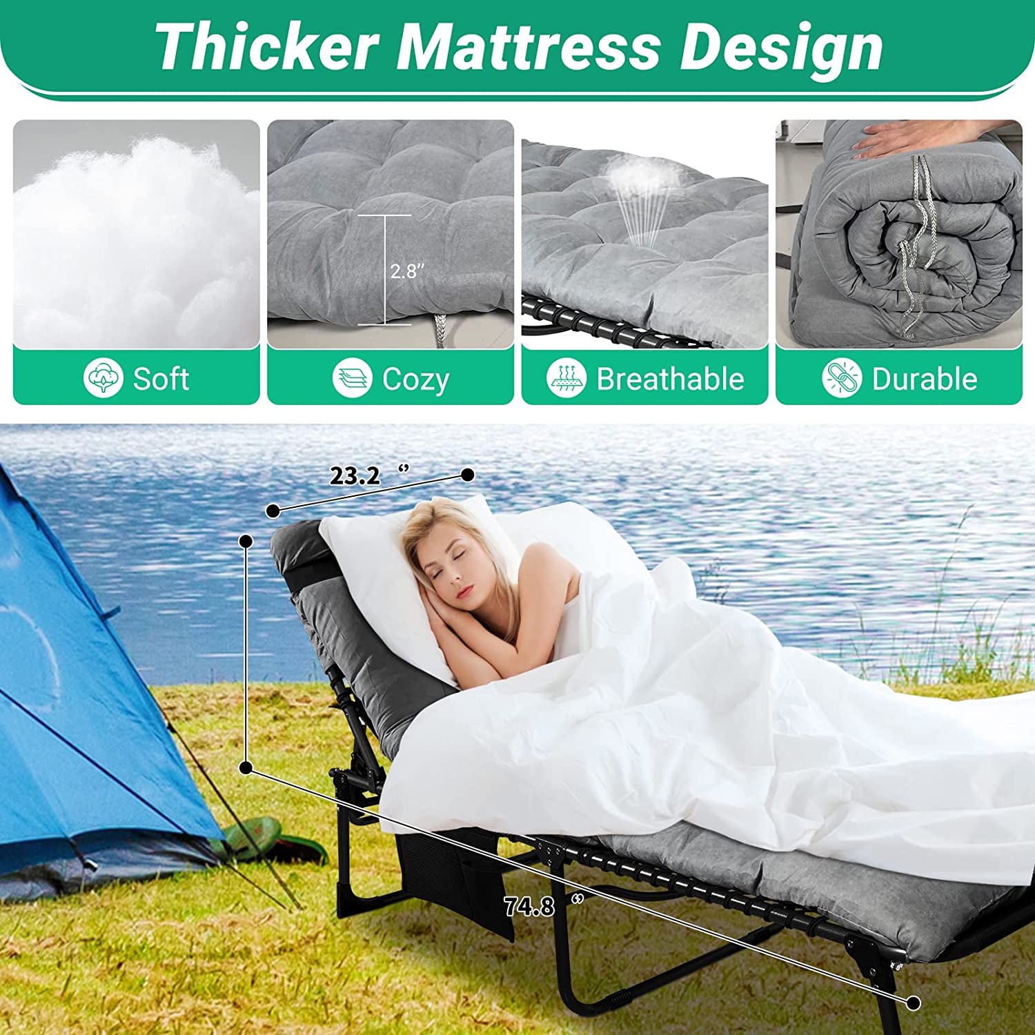 kingcamp-folding-chaise-lounge-chairs-with-mat image 2