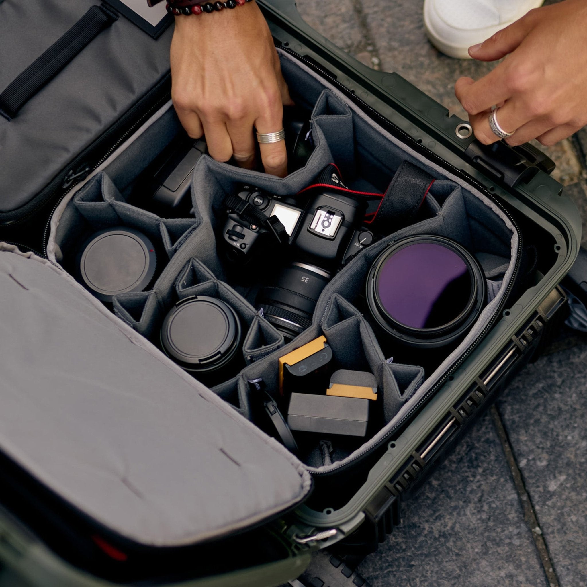 nanuk-n-cubik-13m-removable-internal-organizer-with-padded-foam-lid image 3