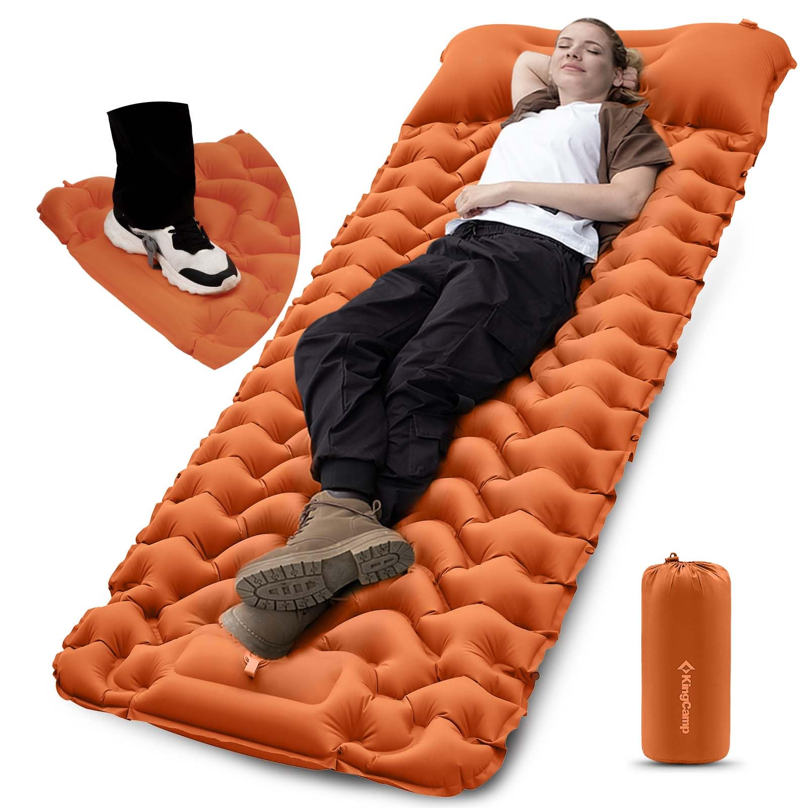 kingcamp-ultralight-self-inflating-sleeping-pad-with-built-in-foot-pump-and-pill image 3