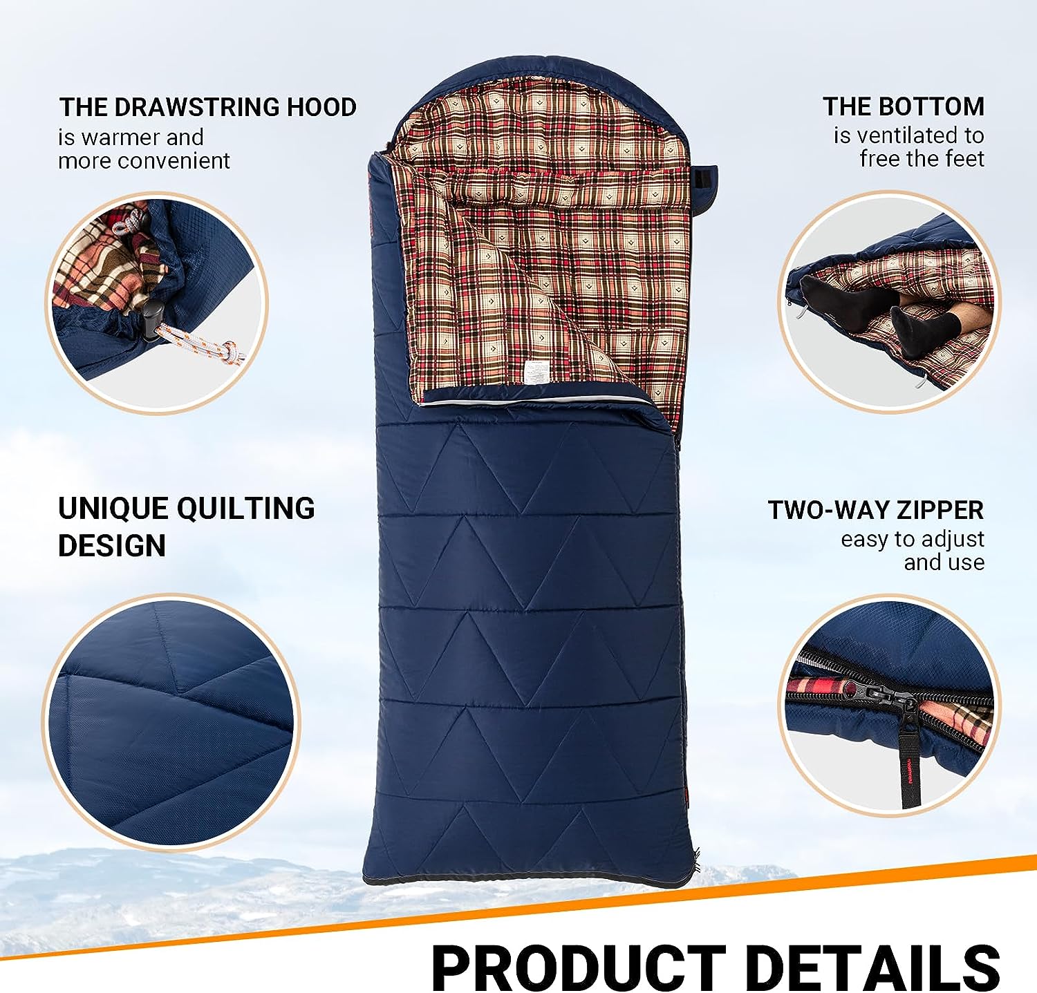 kingcamp-35f-oversized-3-4-season-sleeping-bag image 5