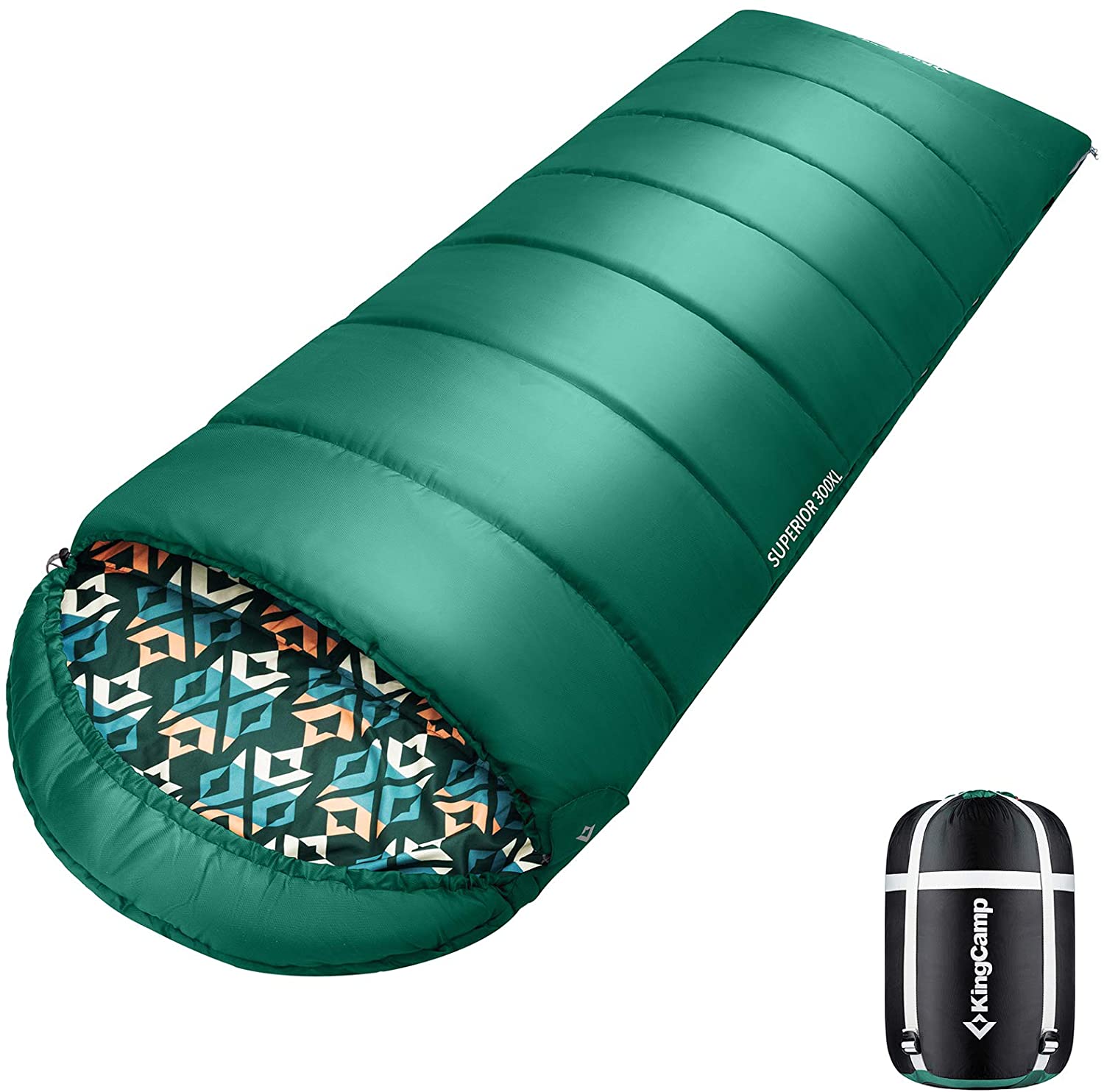 kingcamp-3-season-camping-sleeping-bag-lightweight-hollow-cotton-insulation image 1