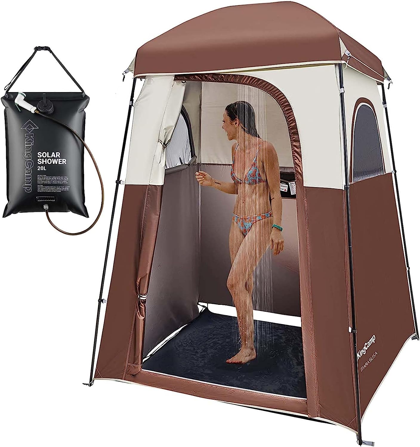 kingcamp-single-room-shower-tent-with-solar-shower-set image 8