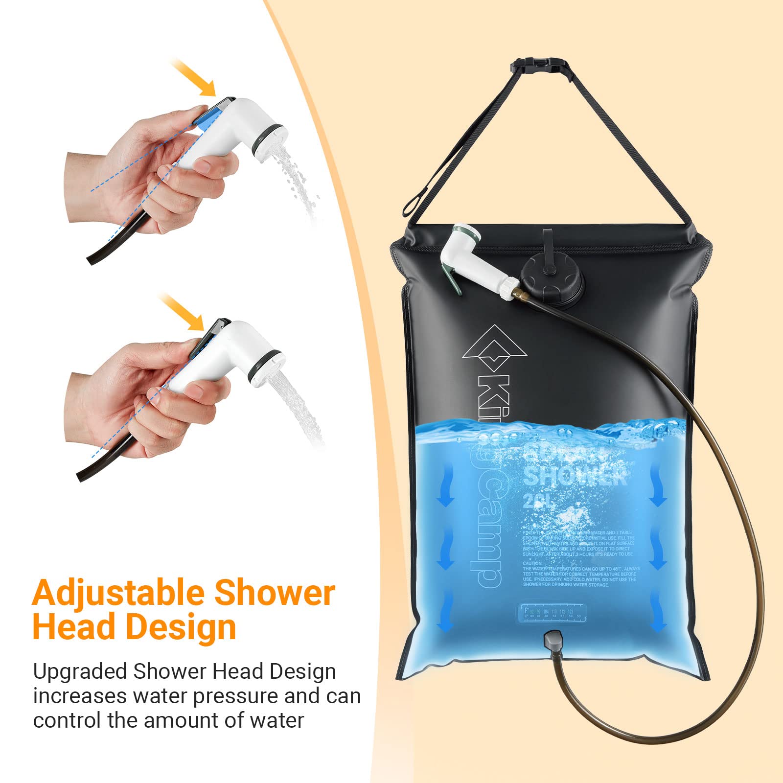 kingcamp-solar-shower-adjustable-hanging-outdoor-shower-20l image 3