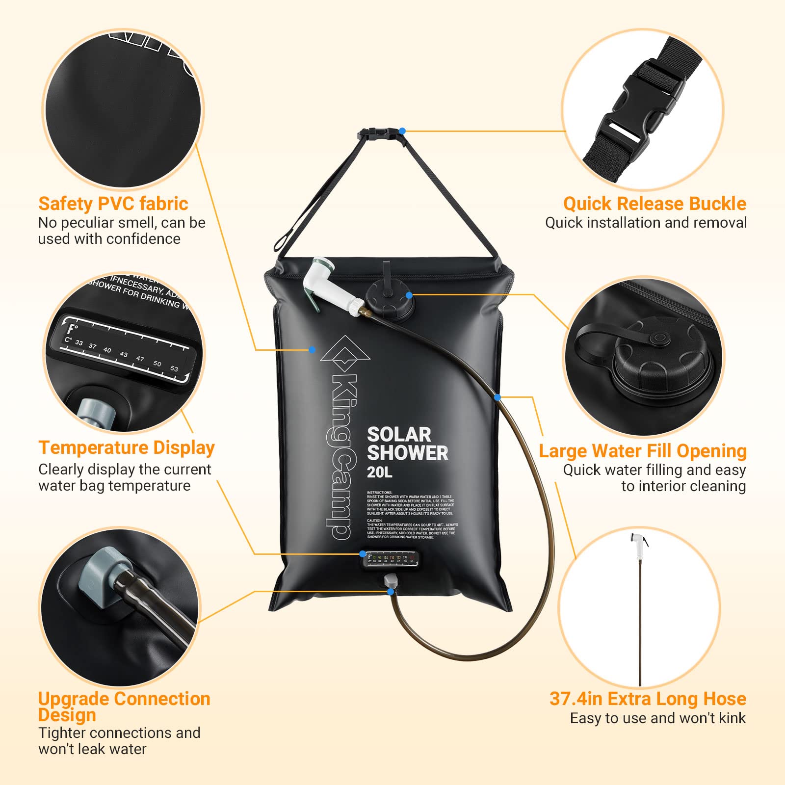kingcamp-solar-shower-adjustable-hanging-outdoor-shower-20l image 5
