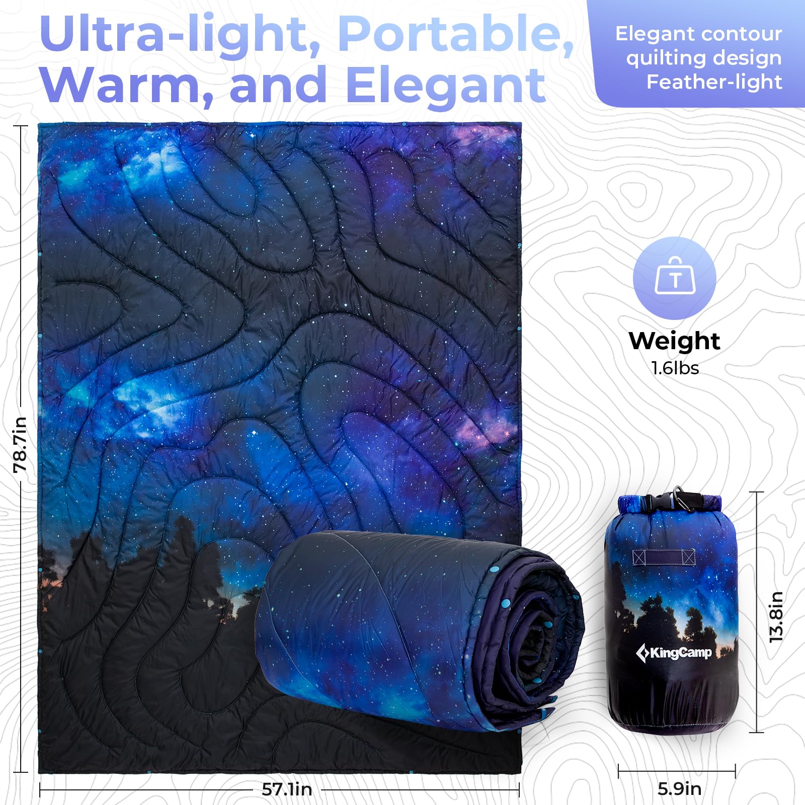 kingcamp-blanket-smart-150-xl-lightweight-camping-blanket-packable-versatile-mul image 5