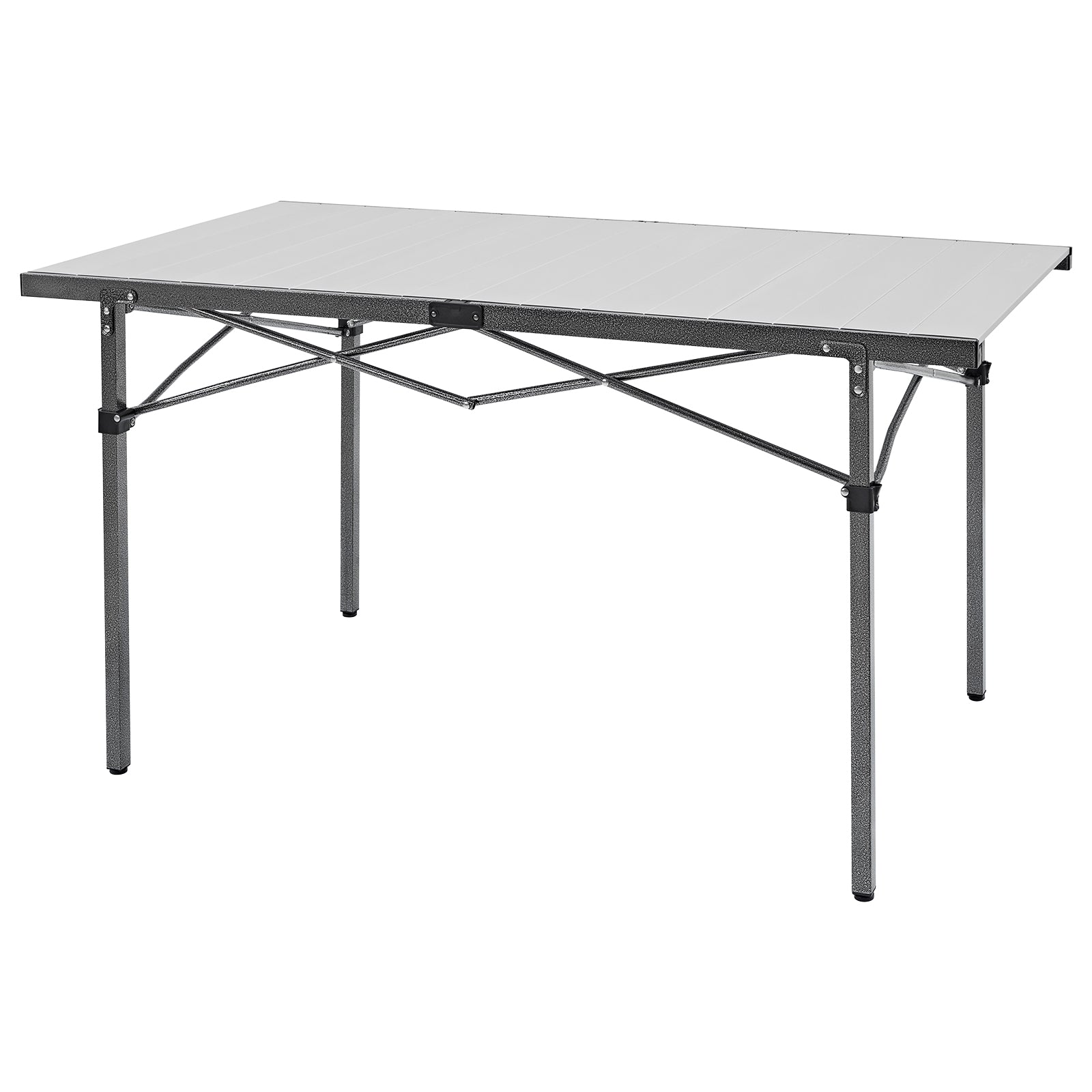 kingcamp-granite-aluminum-folding-table-for-4-6-person-53x27-inches image 1