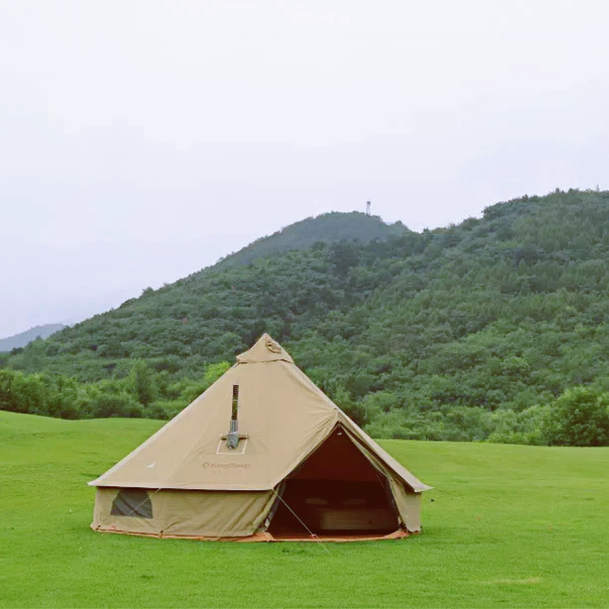 kingcamp-khan-4-season-canvas-bell-tent-with-stove-bundle-kt2011-8-person-glampi image 5